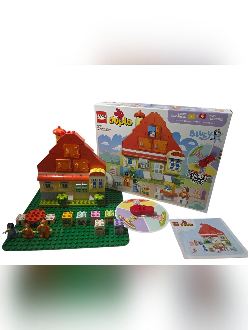 Lego Duplo Bluey 10459 Bluey's Family House with Memory Game